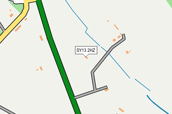 SY13 2HZ map - OS OpenMap – Local (Ordnance Survey)