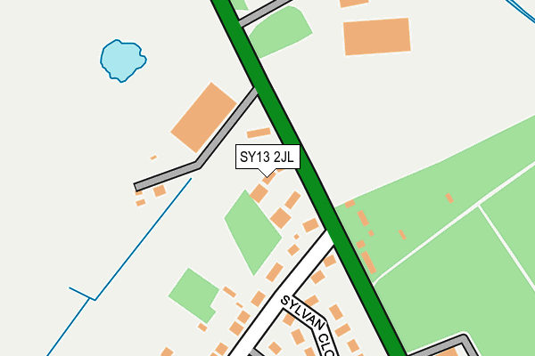 SY13 2JL map - OS OpenMap – Local (Ordnance Survey)