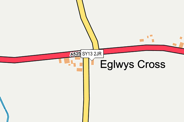 SY13 2JR map - OS OpenMap – Local (Ordnance Survey)