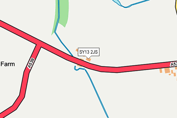 SY13 2JS map - OS OpenMap – Local (Ordnance Survey)