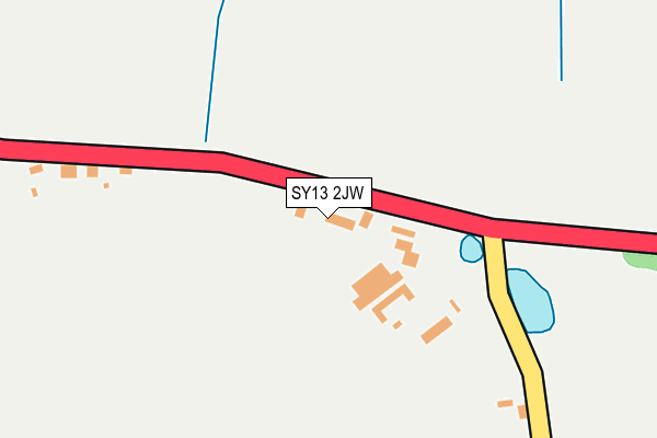 SY13 2JW map - OS OpenMap – Local (Ordnance Survey)