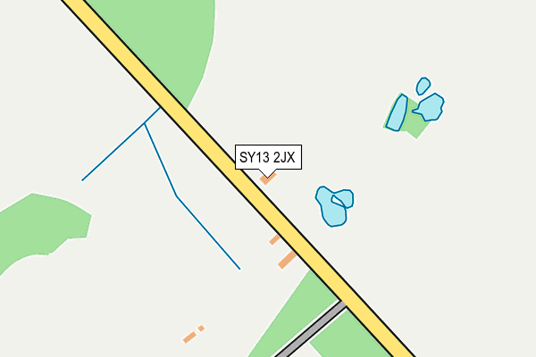 SY13 2JX map - OS OpenMap – Local (Ordnance Survey)