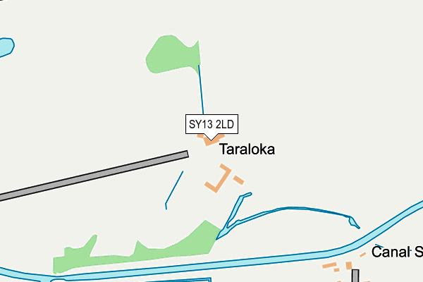 SY13 2LD map - OS OpenMap – Local (Ordnance Survey)