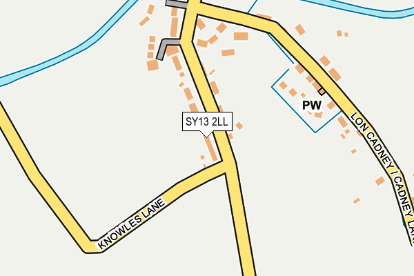 SY13 2LL map - OS OpenMap – Local (Ordnance Survey)