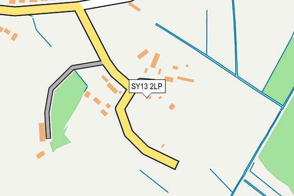 SY13 2LP map - OS OpenMap – Local (Ordnance Survey)