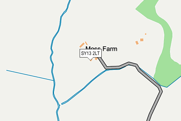 SY13 2LT map - OS OpenMap – Local (Ordnance Survey)