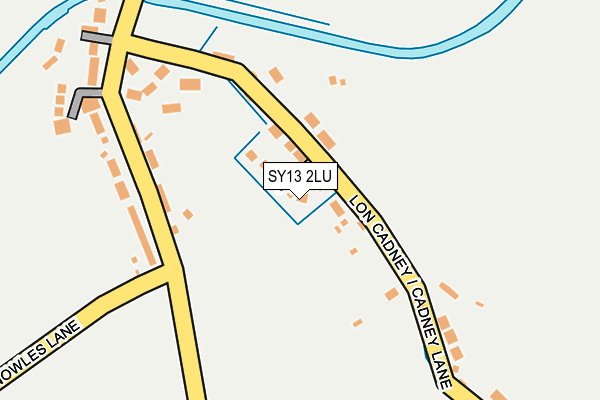 SY13 2LU map - OS OpenMap – Local (Ordnance Survey)