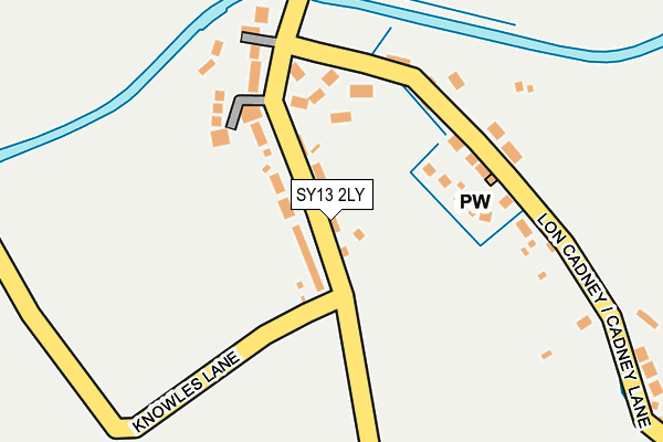 SY13 2LY map - OS OpenMap – Local (Ordnance Survey)