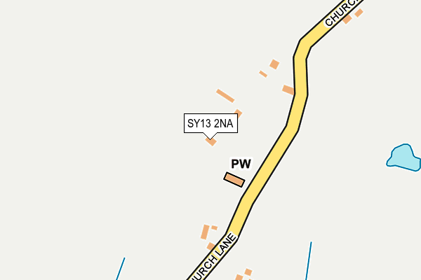 SY13 2NA map - OS OpenMap – Local (Ordnance Survey)