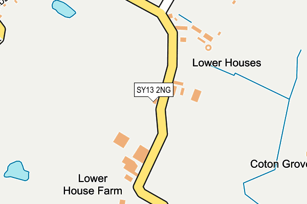 SY13 2NG map - OS OpenMap – Local (Ordnance Survey)