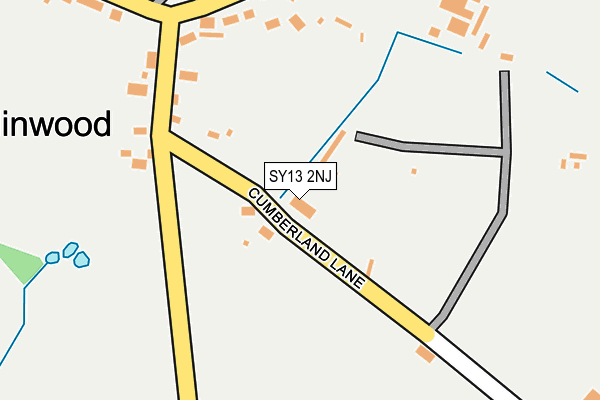 SY13 2NJ map - OS OpenMap – Local (Ordnance Survey)