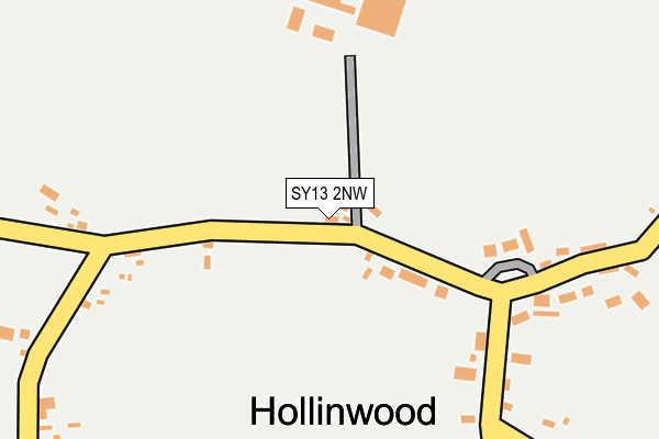 SY13 2NW map - OS OpenMap – Local (Ordnance Survey)