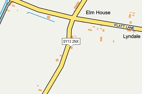 SY13 2NX map - OS OpenMap – Local (Ordnance Survey)
