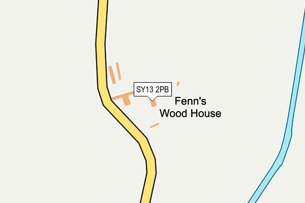 SY13 2PB map - OS OpenMap – Local (Ordnance Survey)