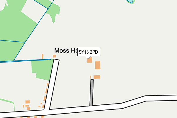 SY13 2PD map - OS OpenMap – Local (Ordnance Survey)