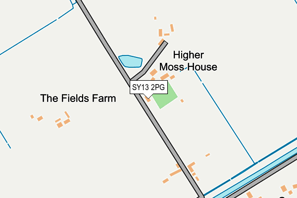 SY13 2PG map - OS OpenMap – Local (Ordnance Survey)