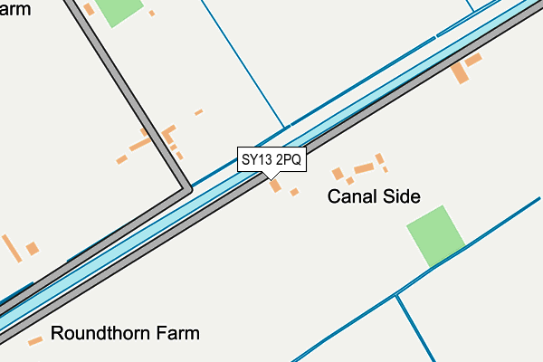 SY13 2PQ map - OS OpenMap – Local (Ordnance Survey)