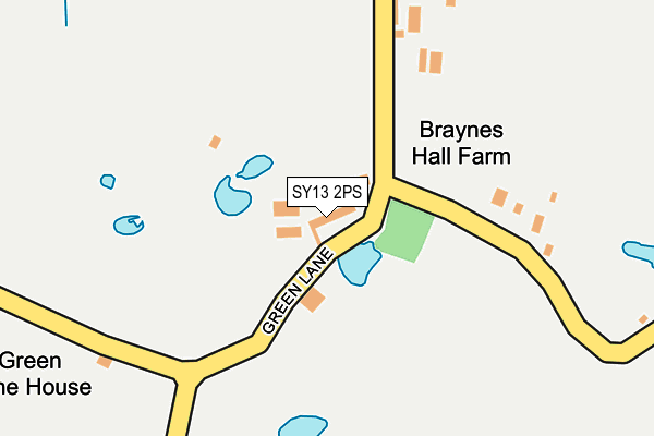 SY13 2PS map - OS OpenMap – Local (Ordnance Survey)