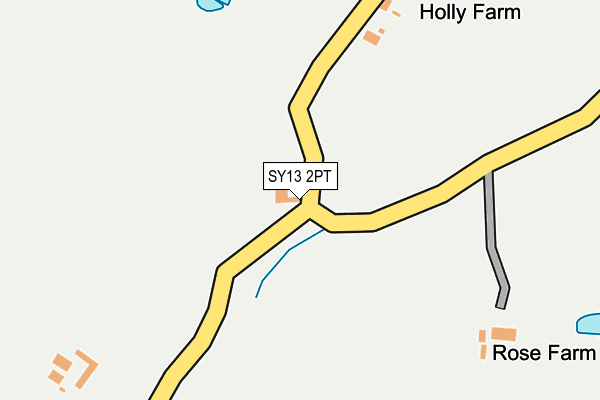 SY13 2PT map - OS OpenMap – Local (Ordnance Survey)