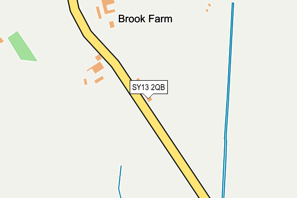 SY13 2QB map - OS OpenMap – Local (Ordnance Survey)