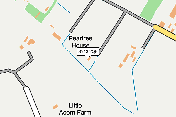 SY13 2QE map - OS OpenMap – Local (Ordnance Survey)