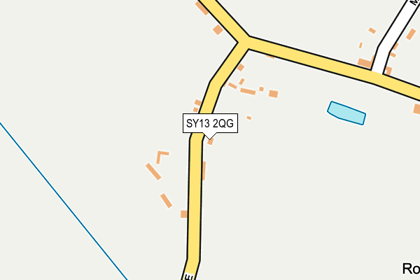 SY13 2QG map - OS OpenMap – Local (Ordnance Survey)