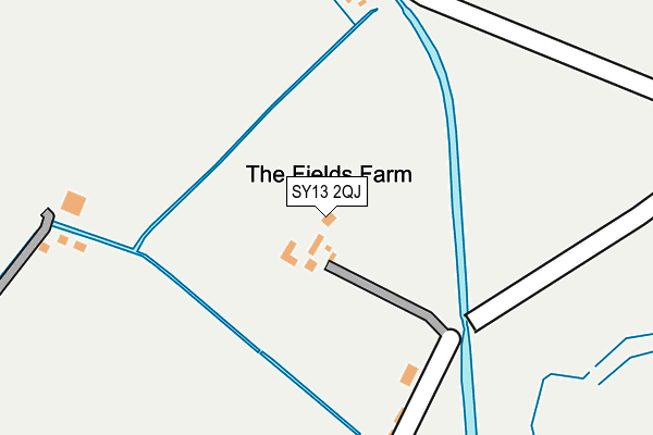 SY13 2QJ map - OS OpenMap – Local (Ordnance Survey)