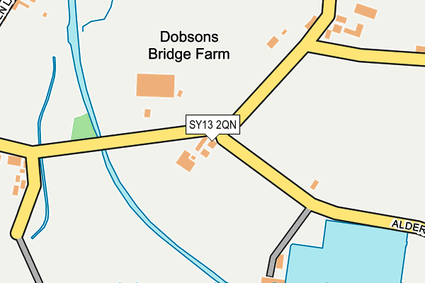 SY13 2QN map - OS OpenMap – Local (Ordnance Survey)