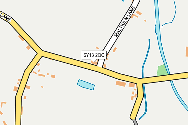 SY13 2QQ map - OS OpenMap – Local (Ordnance Survey)