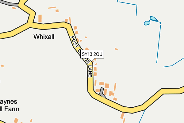 SY13 2QU map - OS OpenMap – Local (Ordnance Survey)