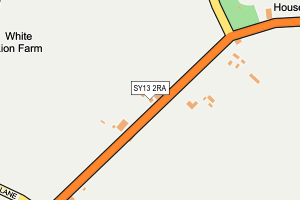 SY13 2RA map - OS OpenMap – Local (Ordnance Survey)