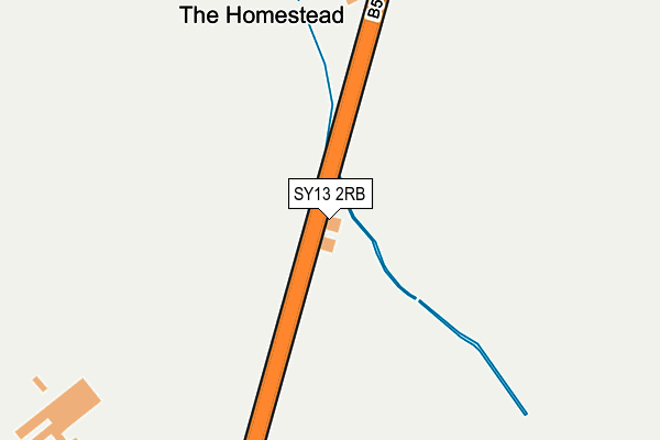 SY13 2RB map - OS OpenMap – Local (Ordnance Survey)