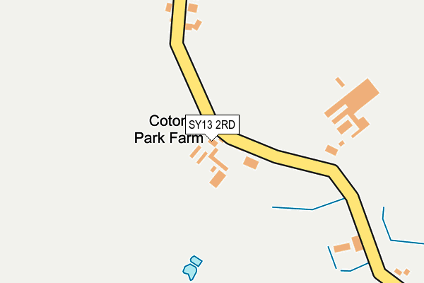 SY13 2RD map - OS OpenMap – Local (Ordnance Survey)