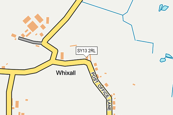 SY13 2RL map - OS OpenMap – Local (Ordnance Survey)