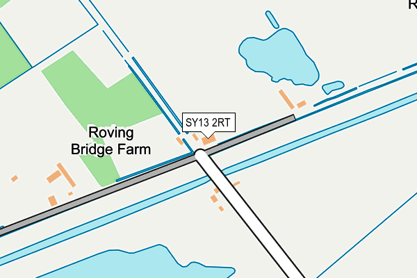 SY13 2RT map - OS OpenMap – Local (Ordnance Survey)