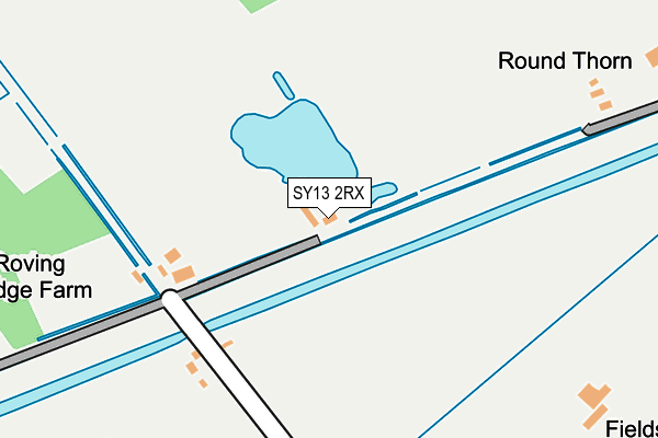 SY13 2RX map - OS OpenMap – Local (Ordnance Survey)