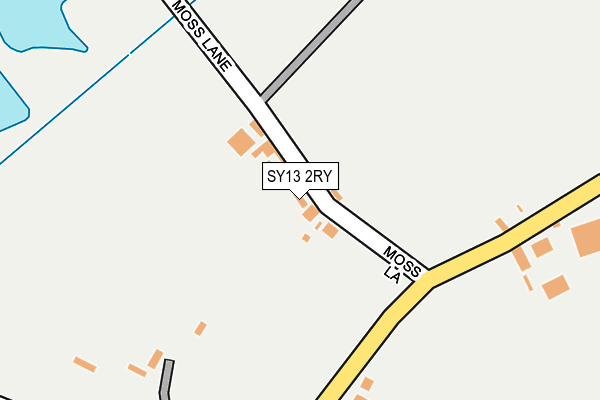 SY13 2RY map - OS OpenMap – Local (Ordnance Survey)