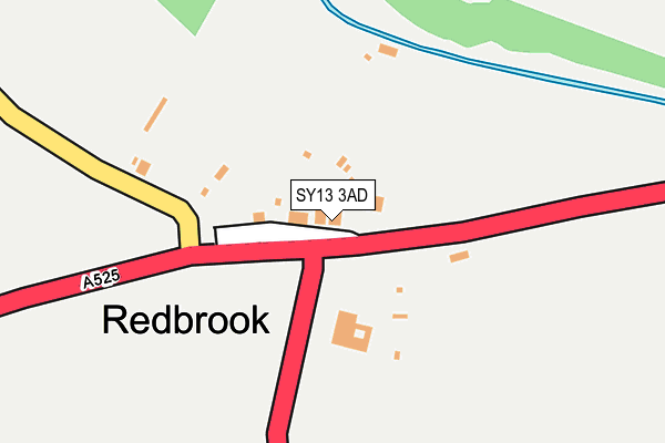 SY13 3AD map - OS OpenMap – Local (Ordnance Survey)