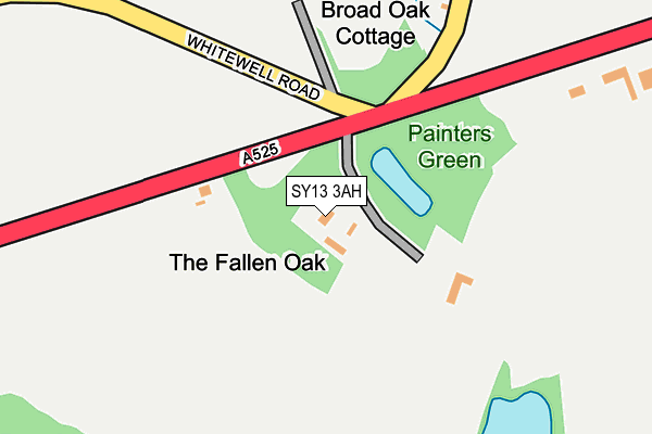 SY13 3AH map - OS OpenMap – Local (Ordnance Survey)