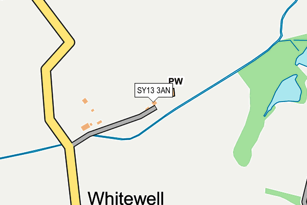 SY13 3AN map - OS OpenMap – Local (Ordnance Survey)