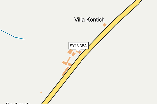 SY13 3BA map - OS OpenMap – Local (Ordnance Survey)