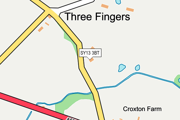 SY13 3BT map - OS OpenMap – Local (Ordnance Survey)