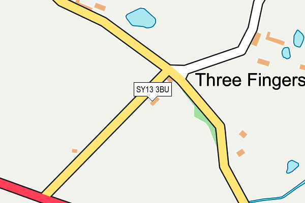 SY13 3BU map - OS OpenMap – Local (Ordnance Survey)