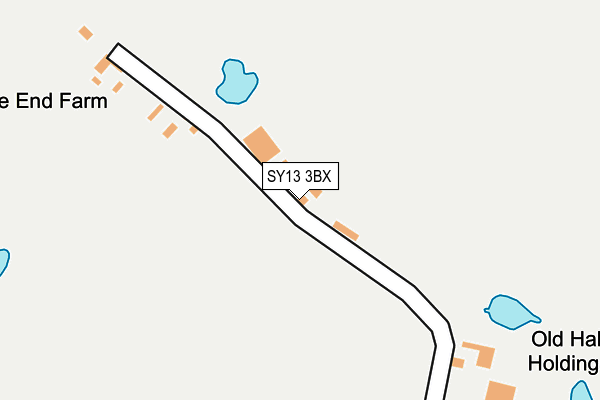 SY13 3BX map - OS OpenMap – Local (Ordnance Survey)
