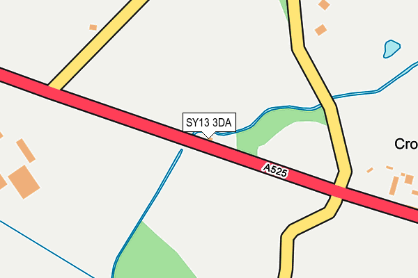 SY13 3DA map - OS OpenMap – Local (Ordnance Survey)