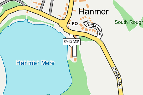 SY13 3DF map - OS OpenMap – Local (Ordnance Survey)