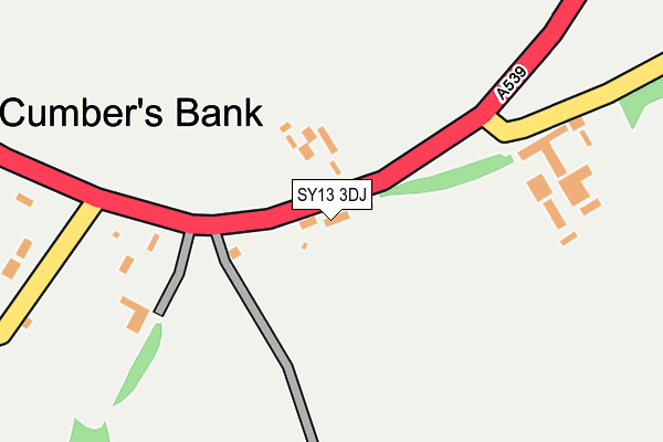 SY13 3DJ map - OS OpenMap – Local (Ordnance Survey)