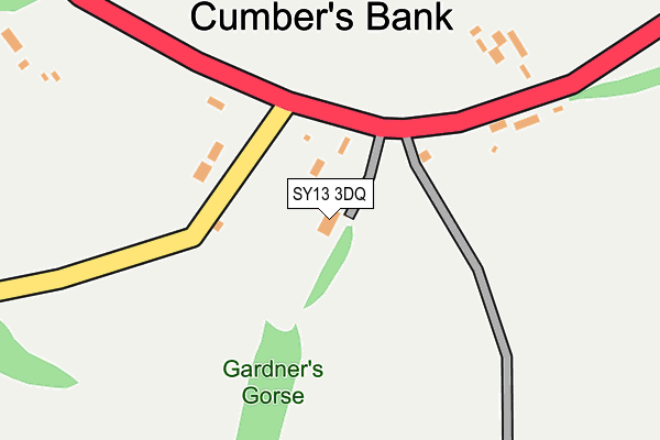 SY13 3DQ map - OS OpenMap – Local (Ordnance Survey)