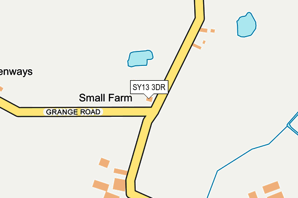 SY13 3DR map - OS OpenMap – Local (Ordnance Survey)