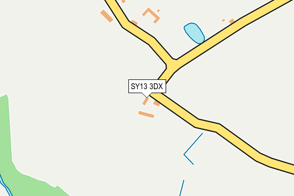 SY13 3DX map - OS OpenMap – Local (Ordnance Survey)